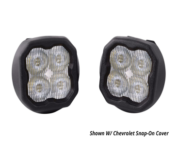 Diode Dynamics SS3 LED Fog Light Kit, Yellow SAE/DOT Fog Max, For 2014-2015 GMC Sierra 1500