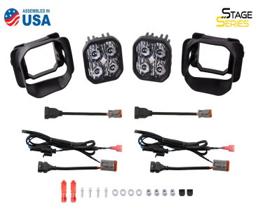 Diode Dynamics SS3 LED Fog Light Kit, White SAE/DOT Fog Max, For 2015-2020 Ford F150, 2017-2021 Ford F250, F350
