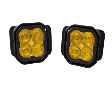 Diode Dynamics SS3 LED Fog Light Kit, Yellow SAE/DOT Fog Max, For 2015-2020 Ford F150, 2017-2022 Ford F250, F350 Super Duty