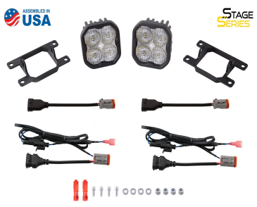 Diode Dynamics SS3 LED Fog Light Kit, White SAE/DOT Fog Max, (non-LED), For 2019-2021 Ram 1500