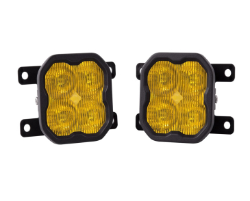 Diode Dynamics SS3 LED Fog Light Kit, Yellow SAE/DOT Fog Max, For 2019-2023 Ford Ranger