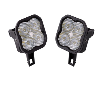 Diode Dynamics SS3 LED Fog Light Kit, White SAE/DOT Fog Max, For 1999-2010 Ford F250, F350 Super Duty