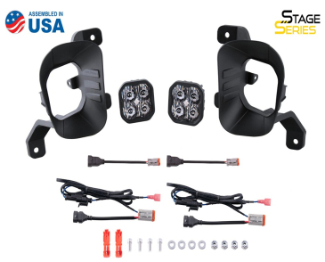 Diode Dynamics SS3 LED Fog Light Kit, Yellow SAE/DOT Fog Max, For 2013-2018 Ram 1500