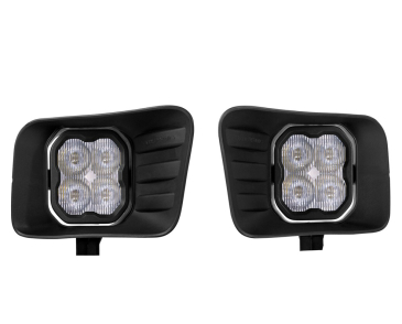 Diode Dynamics SS3 LED Fog Light Kit, White SAE/DOT Fog Max, For 2009-2012 Ram 1500 2010-2018 Ram 2500, 3500