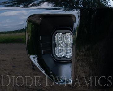 Diode Dynamics SS3 LED Fog Light Kit, Yellow SAE/DOT Fog Sport, For 2016-2018 Chevrolet Silverado 1500 2019 Chevrolet Silverado 1500 LD