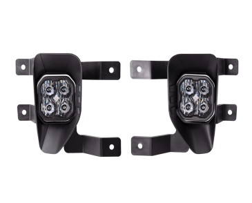 Diode Dynamics SS3 LED Fog Light Kit, White SAE/DOT Fog Max, For 2016-2018 Chevrolet Silverado 1500, 2019 Chevrolet Silverado 1500 LD