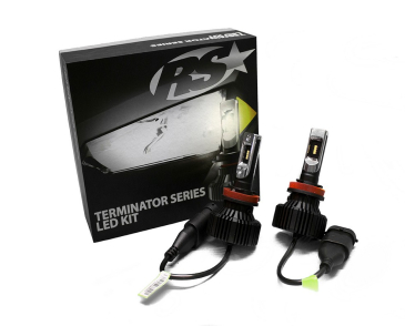 Race Sport Lighting Terminator Series H11 Fan-less LED Conversion Headlight Kit W/Pin Point Projection, Optical Aims, Shallow Mount Design