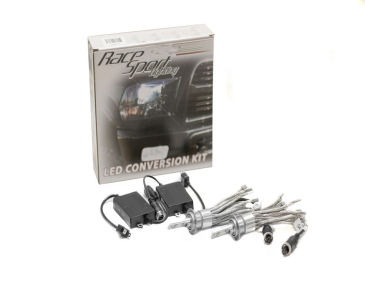 Race Sport Lighting H7 GEN4 LED Headlight Conversion Kit, W/360 Ratchet Style Clockable Base, Focus Optics, Copper Stranded Rope Heat Sinks