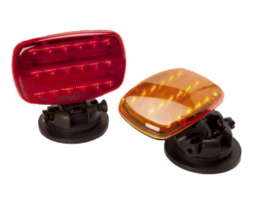 Amber LED Battery Operated Safety Flashers (Clamshell)