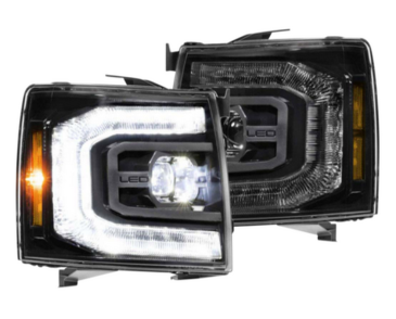 Morimoto XB LED Projector Headlights, Pair, For 2007-2013 Chevrolet Silverado
