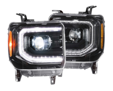 Morimoto XB LED Projector Headlights, Pair, For 2014-2018 GMC Sierra
