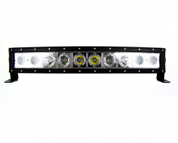 Race Sport Lighting 20" LED Light Bar, Single Row, Curved, CREE Wrap Around Series, 10000 Lumen Combo
