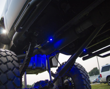 Race Sport Lighting 8-LED Glow Pod Black Kit, Smartphone Controlled W/ ColorSMART Brain Box, IP68 12V & All Hardware