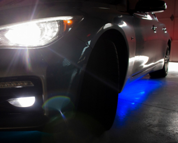 Race Sport Lighting Adaptive RGB LED Aluminum Solid Underbody Kit, W/Key Card RGB Remote, Retail Box, ColorADAPT