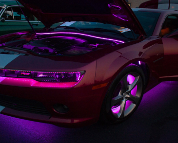 Race Sport Lighting Adaptive RGB LED Aluminum Solid Underbody Kit, W/Key Card RGB Remote, Retail Box, ColorADAPT