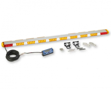 LED 56" Multi-Function Rooftop Amber Light Bar with Clear Lens & S/T/T